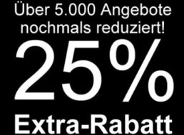 Terrashop: 5000 reduzierte Artikel nochmals 25 Prozent billiger