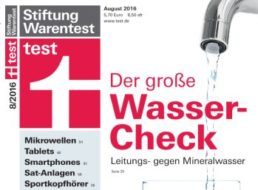 Test: Leitungswasser oft besser als Mineralwasser aus dem Handel