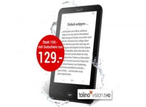 Weltbild: 30 Euro Rabatt auf den Tolino Vision 3 HD Reader (Foto: Weltbild.de)