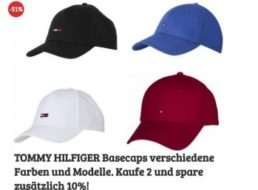 Tommy Hilfiger: Basecaps für 14,99 bis 16,99 Euro beim Dealclub