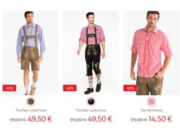 C&A: Lederhosen, Dirndl und mehr zum halben Preis bis Mittwoch