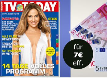 TV Today im Jahresabo mit 26 Heften für zusammen sieben Euro