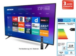 Aldi-Süd: UHD-TV mit 164 Zentimeter Diagonale für 799 Euro frei Haus