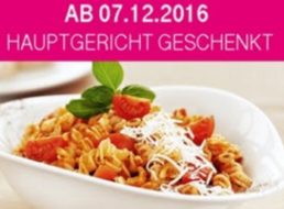 Gratis: Hauptgericht zum Nulltarif bei Vapiano für Telekom-Kunden