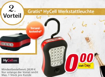 Gratis: Arbeitsleuchte mit Gratis-Versand bei Völkner ab 24,99 Euro Warenwert