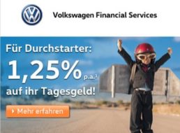 Tagesgeld: EZB senkt Leitzins auf 0 Prozent, VW-Bank bietet 1,25 Prozent