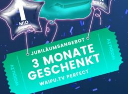 Gratis: 3 Monate TV-Streamingdienst Waipu.tv mit Aufnahmefunktion