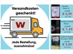 Weinvorteil: Gratis-Versand ohne Mindestbestellwert für einen Tag