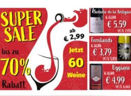 Weinvorteil: Super-Sale mit teils prämierten Flaschen ab 2,99 Euro
