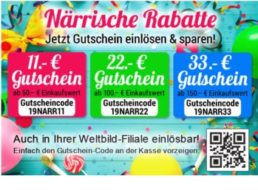 Weltbild: 11 bis 33 Euro Rabatt bis Montag abend