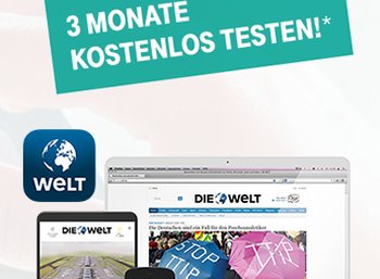 Welt Digital Komplett: Gratis-Zugang für drei Monate für Telekom-Kunden