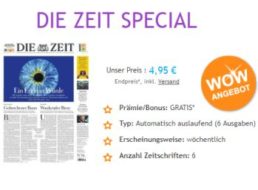 "Die Zeit": Mini-Abo mit automatischem Ende für nur 4,95 Euro